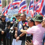 カンボジア大使館前で200人が抗議、「タイの主権を尊重すべき」と要求